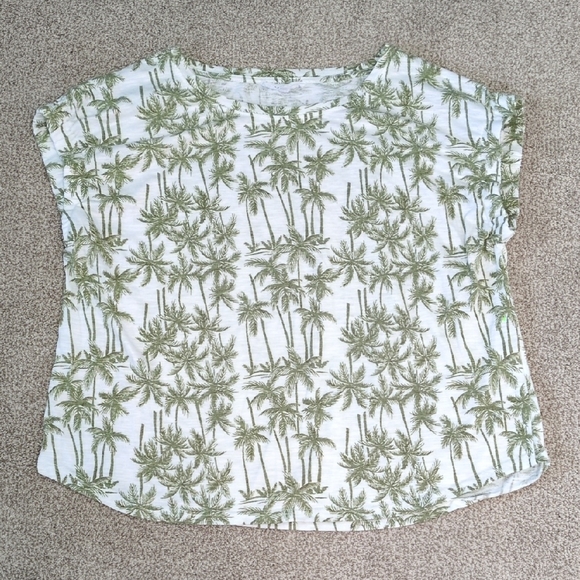 Jane and Delancey Tops - Women's palm tree top